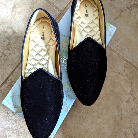 Birdies Shoes - NWT Birdies The Heron in Black Velvet Sz 8